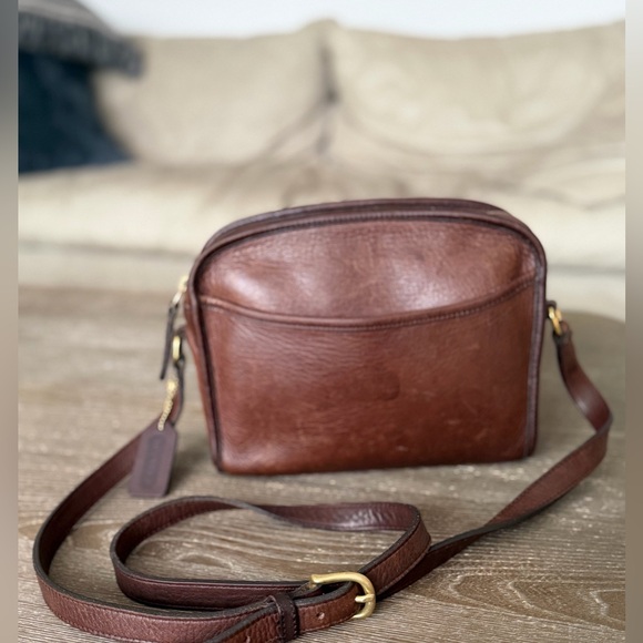 VINTAGE 1997 Coach Metropolis Zip Bag #9087 – Made in USA – Mahogany Leather - Picture 3 of 8